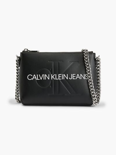 Calvin Klein Táskák & Kiegészítők HU089633 | Calvin Klein Faux Bőr Női Crossbody Táska Fekete